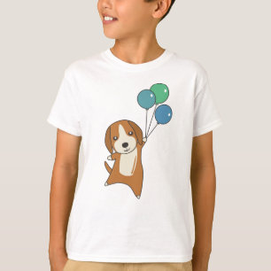 Camiseta Cachorro De Beagle Voa Para Cima De Balões