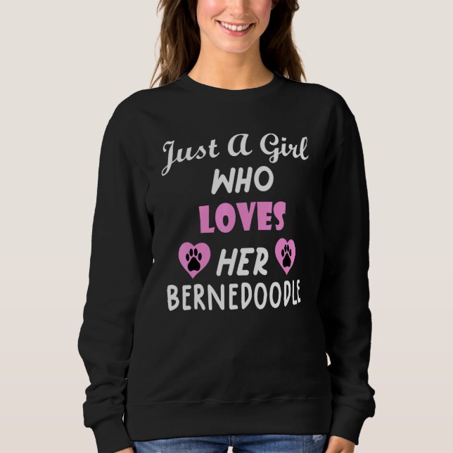 Camiseta Cachorro De Bernedoodle Cachorro Inclinado Cachorr (Frente)