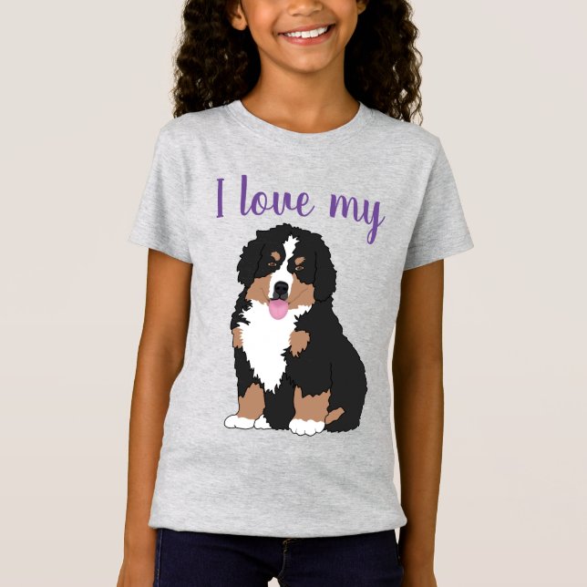 Camiseta Cachorro de Bernese  (Frente)