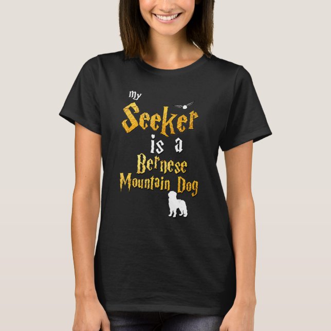 Camiseta Cachorro de Bernese Cachorro de Montanha 3 (Frente)