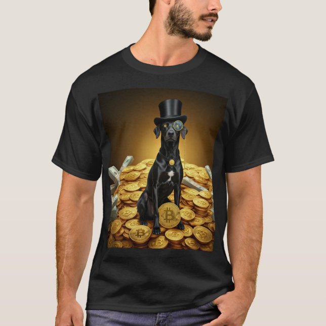 Camiseta Cachorro de Bitmoney Rico (Frente)