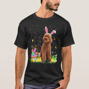 Camiseta Cachorro de Brinquedo Cachorro Páscoa Ovo Caça Pó 