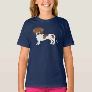 Camiseta Cachorro De Cabelo Suave, Castanho E Tan