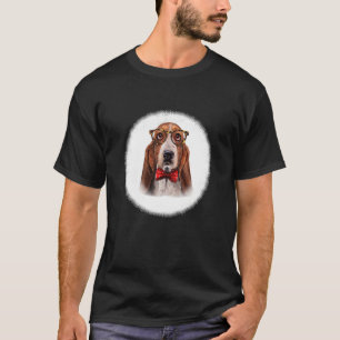 Camiseta Cachorro De Caça Na Coluna Clássica E Arco