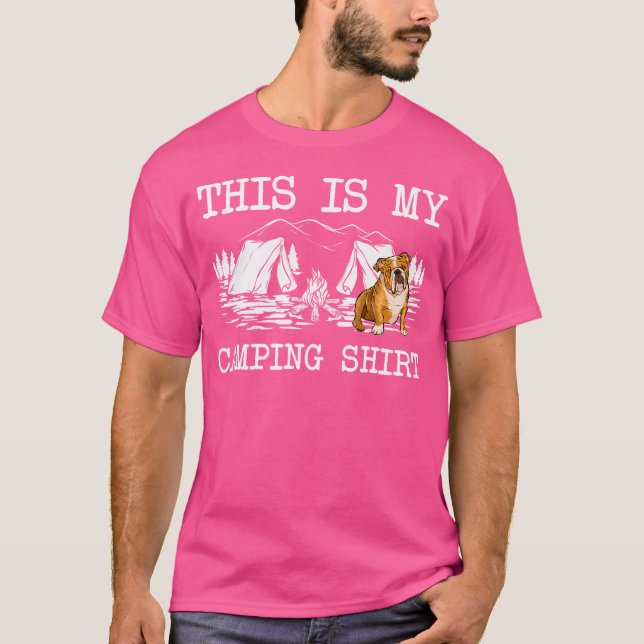 Camiseta Cachorro De Cachorro, Este É O Meu Acampamento (Frente)