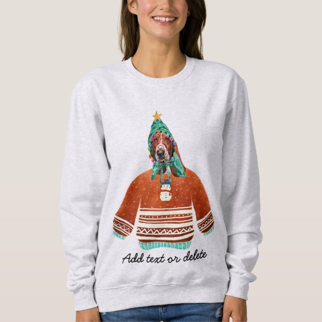 Camiseta Cachorro de Cachorro Feio Cachorro de Natal Mamãe (Frente)