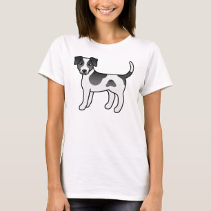 Camiseta Cachorro De Cachorro Negro E Branco, Dinamarquês-S