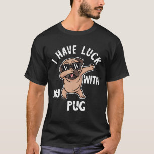 Camiseta Cachorro De Cachorro Que Tenho Sorte Com Meu Pug O