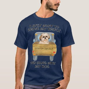 Camiseta Cachorro de Caminhão Shih Tzu