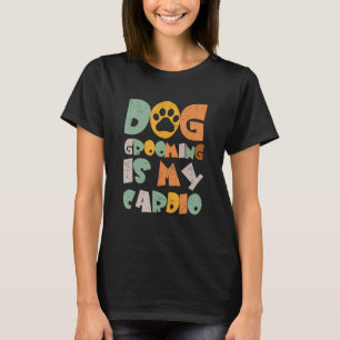 Camiseta Cachorro de cão lavando tesoura de passatempo