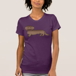 Camiseta Cachorro de Cartografia de Cabelo Comprido Chocado