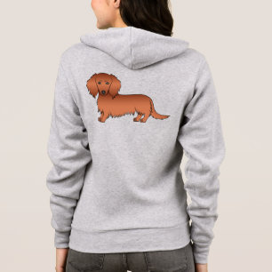 Camiseta Cachorro de Cartografia de Cabelo Longo Vermelho