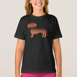 Camiseta Cachorro de Cartografia de Cabelo Suave Vermelho