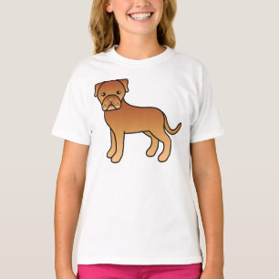 Camiseta Cachorro de Cartoon Cachorro De Bordeaux