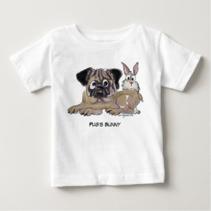 Camiseta Cachorro de Cartoon Coelhinho