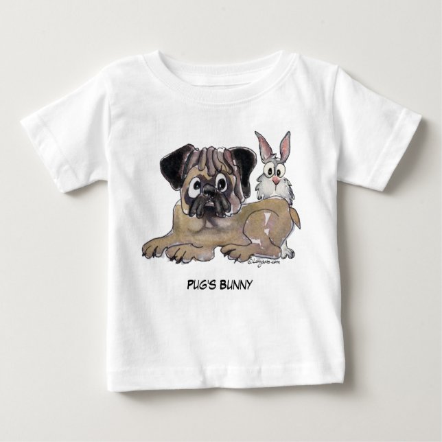 Camiseta Cachorro de Cartoon Coelhinho (Frente)