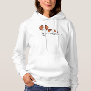 Camiseta Cachorro de Cartoon de Cabelo Longo Vermelho Pieba