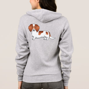 Camiseta Cachorro de Cartoon de Cabelo Longo Vermelho Pieba
