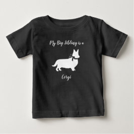 Camiseta Cachorro de Chá de fraldas Corgi