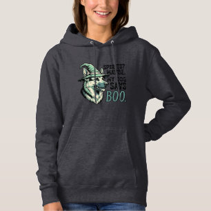 Camiseta Cachorro de Chapéu de Bruxa Gravura Vintage Humor 