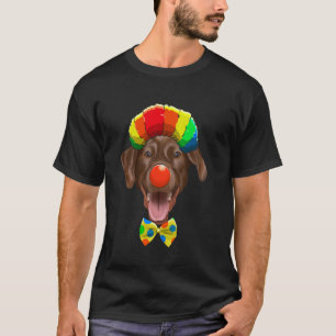 Camiseta Cachorro de Circo Labrador Retriever Marrom Palhaç