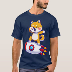 Camiseta Cachorro De Corgi Cortado Batido Em Cartoon De Fog