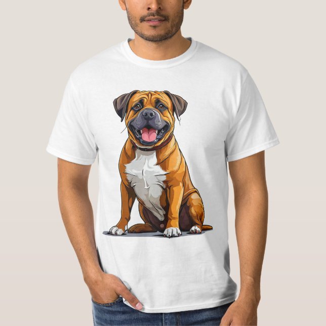 Camiseta Cachorro de desenho animado (Frente)
