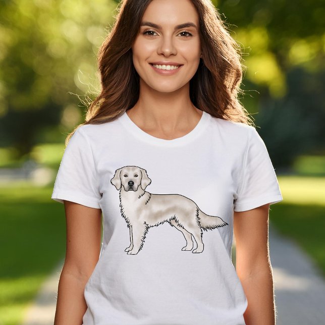 Camiseta Cachorro de desenho animado de galinha de Ouro ing (Please note: This image is a digital mockup.)