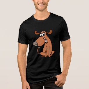 Camiseta Cachorro de Desenho Animado Engraçado