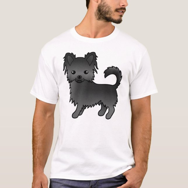 Camiseta Cachorro de desenho animado fofo Chihuahua de casa (Frente)