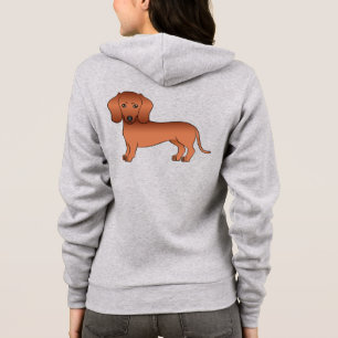 Camiseta Cachorro De Desenho Animado Fofo Dachshund De Cabe