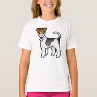 Cachorro de desenho animado fofo Tricolor Wire Fox
