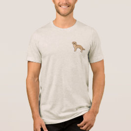 Camiseta Cachorro De Desenho Animado Único E Fofo Retriever
