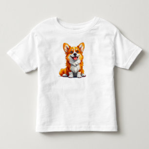 Camiseta Cachorro de Desenho Fofo