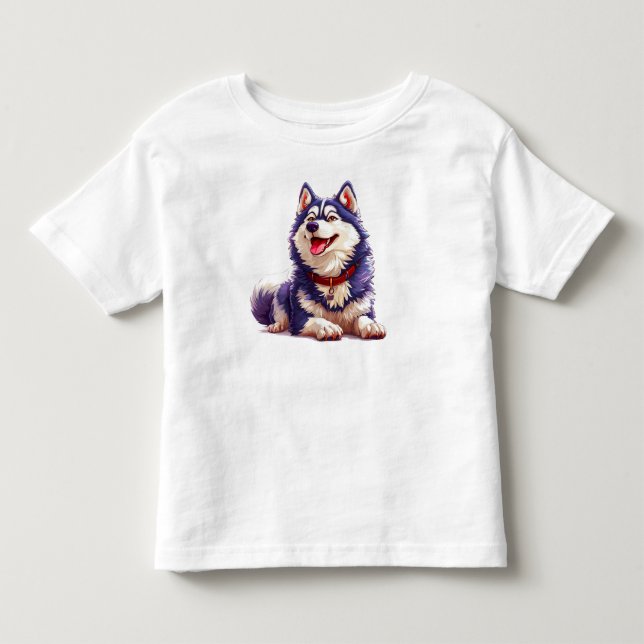 Camiseta Cachorro de Desenho Fofo (Frente)