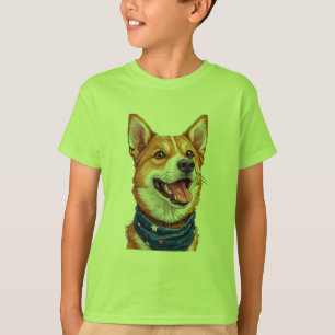 Camiseta Cachorro de Desenho Fofo