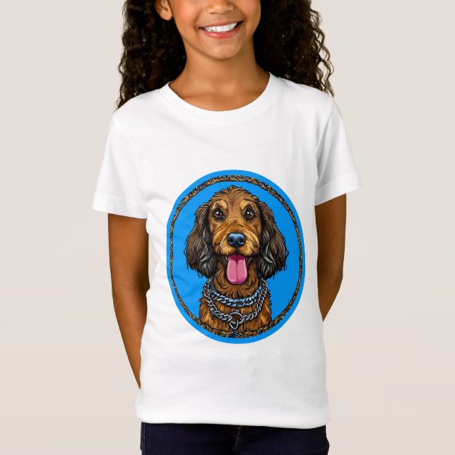 Camiseta Cachorro de Desenho Fofo (Frente)