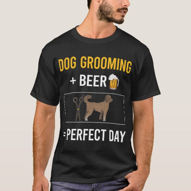 Camiseta Cachorro de Dia de Cerveja Tosador (Frente)