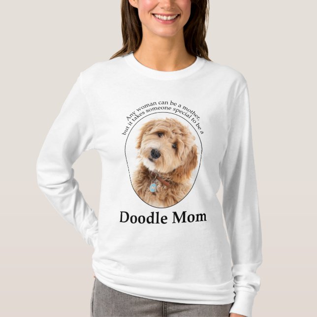 Camiseta Cachorro de Doodle Mãe (Frente)