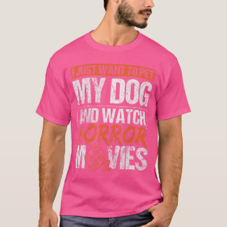Camiseta Cachorro de Estimação Assustador e Assustador e As