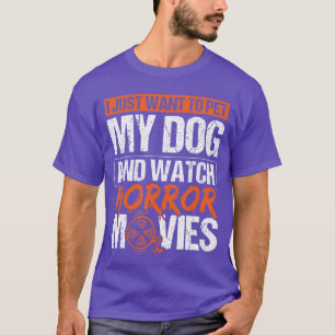 Camiseta Cachorro de Estimação Assustador e Sinistro e Home