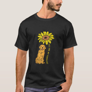 Camiseta Cachorro de Estimação Retriever Golden Sunflower S