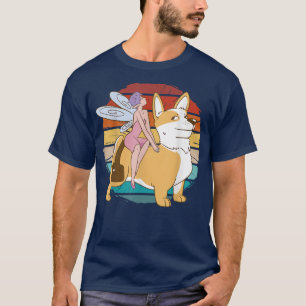 Camiseta Cachorro de fada engraçada da Vintage, fada de cav