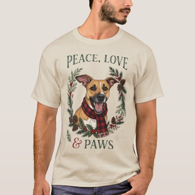 Camiseta cachorro de feriado (Frente)