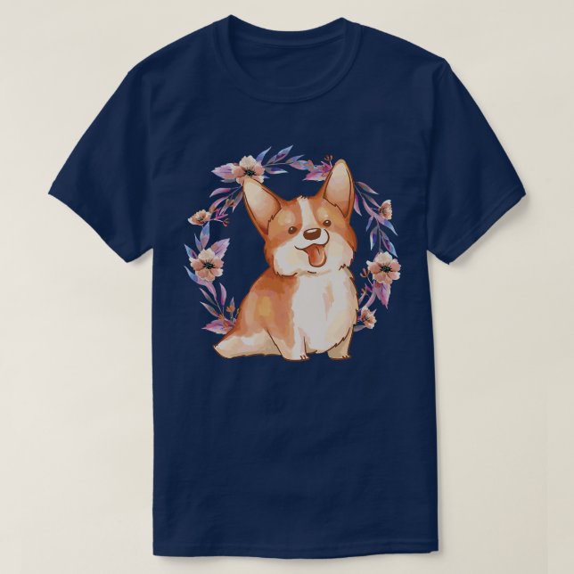 Camiseta Cachorro de Flor-950 (Frente do Design)