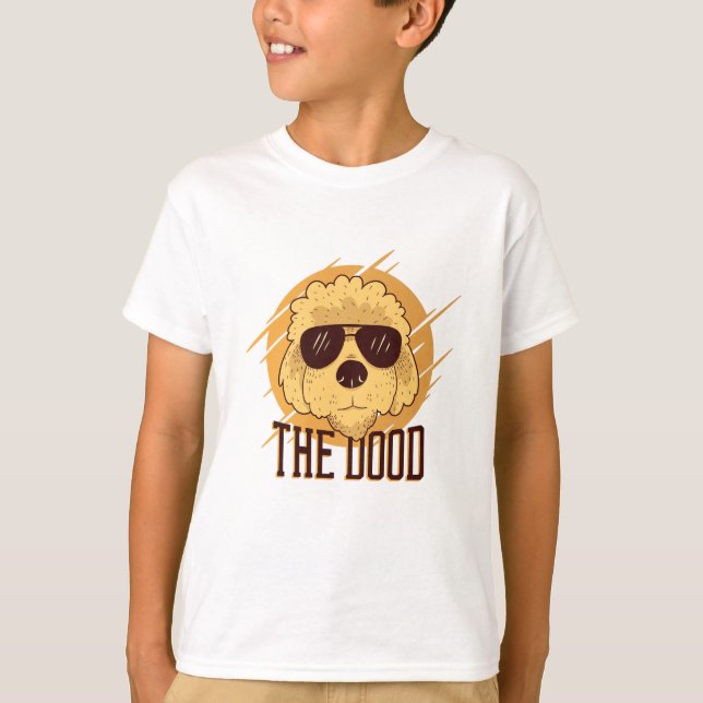 Camiseta Cachorro de Goldendoodle legal (Frente)