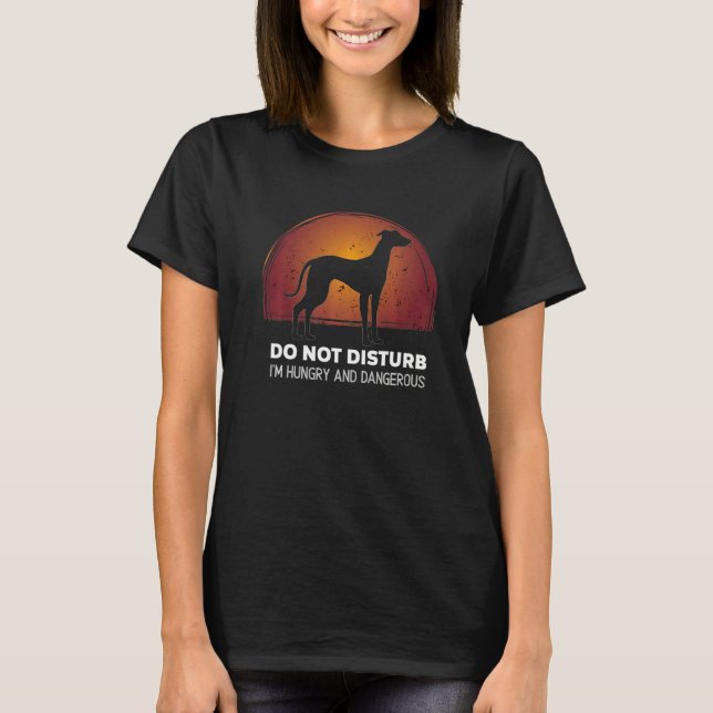 Camiseta Cachorro de Greyhound Windhound 24 (Frente)