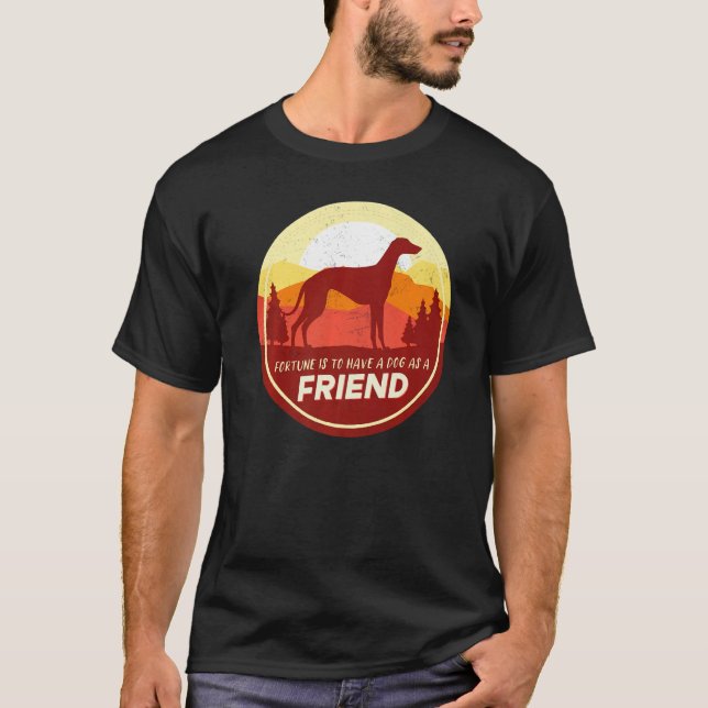 Camiseta Cachorro de Greyhound Windhound 8 (Frente)