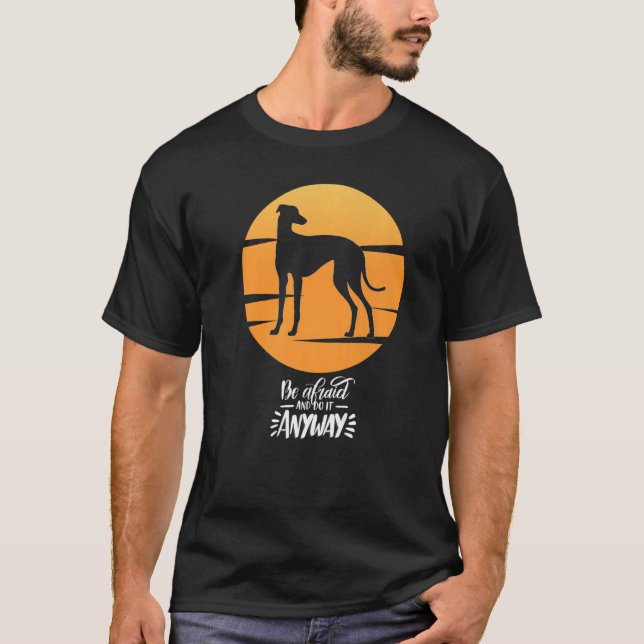 Camiseta Cachorro de Greyhound Windhound Raça 6 (Frente)