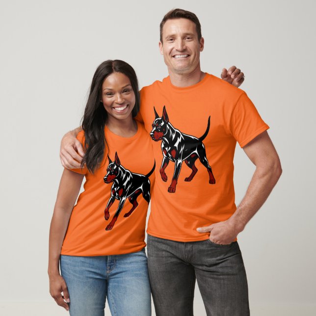 Camiseta Cachorro de Guarda Doberman Feroz (Unissex)